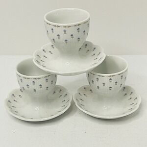 Vintage Kaiser Romantica Dijon Floral Egg Holder Cup Rare Lot of‎ 3